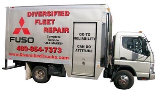 Service truck in Diversified Truck & Equipment Sales, Inc.